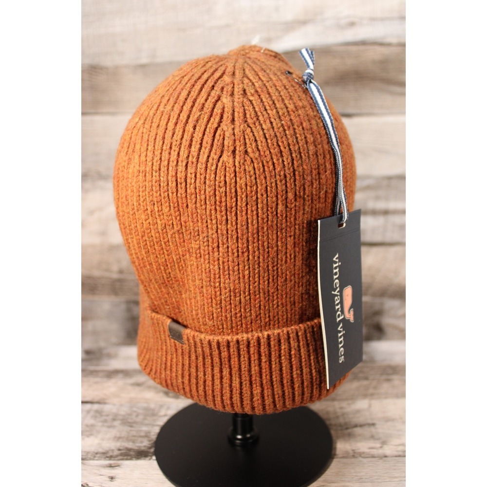 Vineyard Vines Rib Knit Cuff Beanie Spice Color One Size $68 MSRP